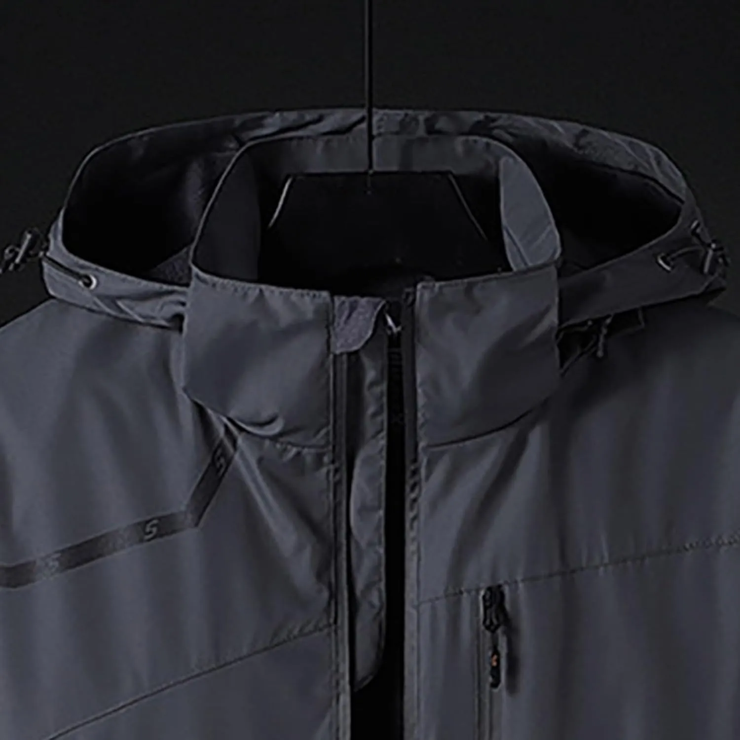 Mens Autumn Rain Jacket Lightweight Waterproof Raincoat with Hood Outdoor Breathable Travel Hiking Cycling Jackets