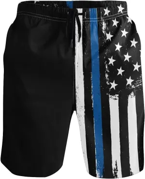 Men's Beach Shorts Quick-Dry Swim Trunks with Mesh Lining Swimsuits Board Shorts