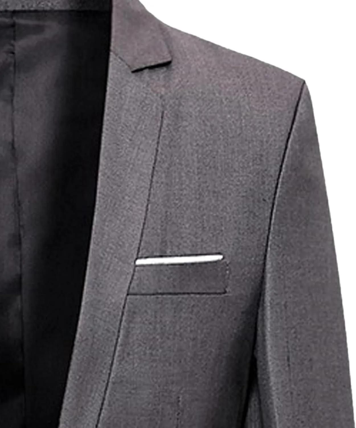 Mens Blazer Jacket One Button Slim Fit Sport Coat for Wedding Prom Party Casual Lightweight Business Suit Jackets