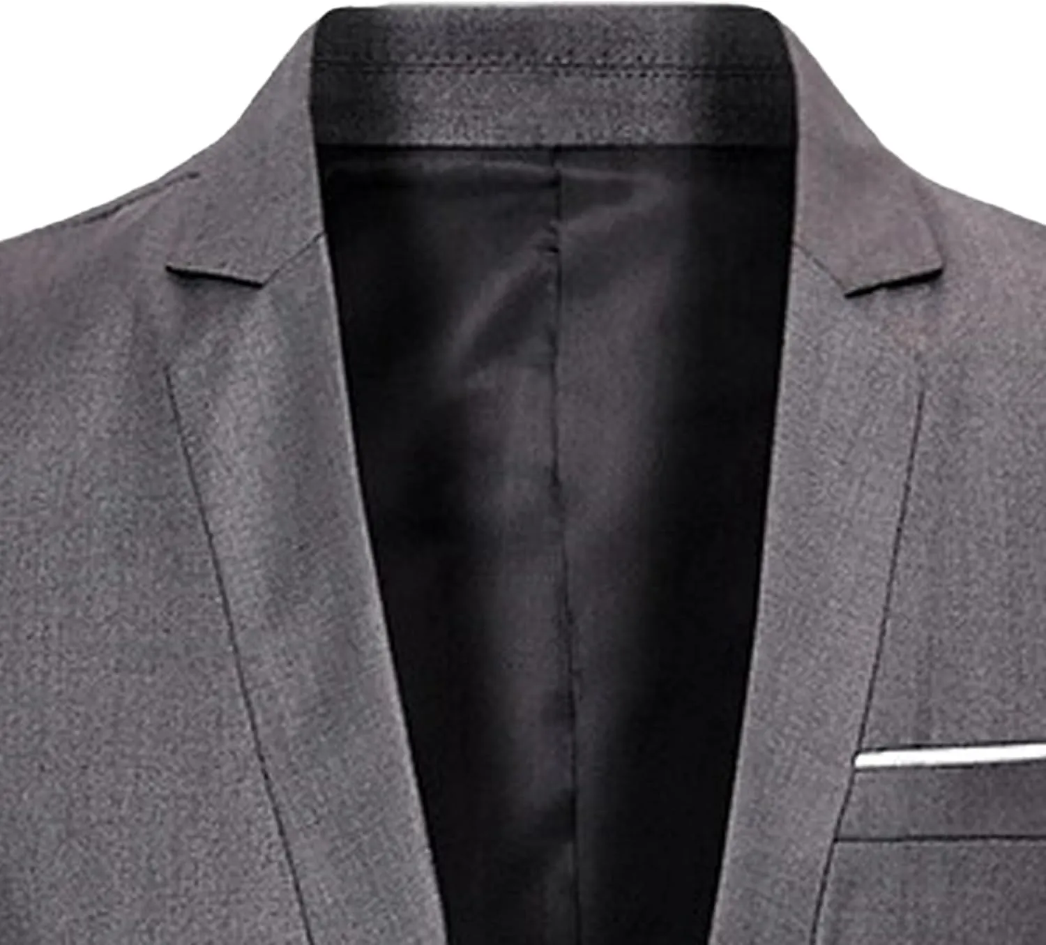 Mens Blazer Jacket One Button Slim Fit Sport Coat for Wedding Prom Party Casual Lightweight Business Suit Jackets