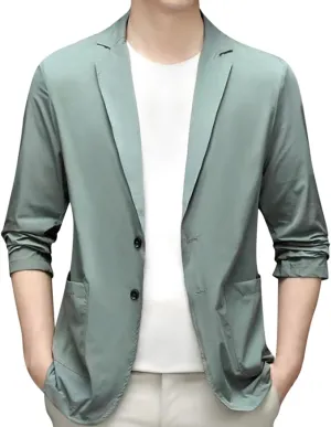 Men's Casual Blazer Suit Jackets, 2 Button Lightweight Sport Coats, Elegant Jackets, Blazers for Men Fashion