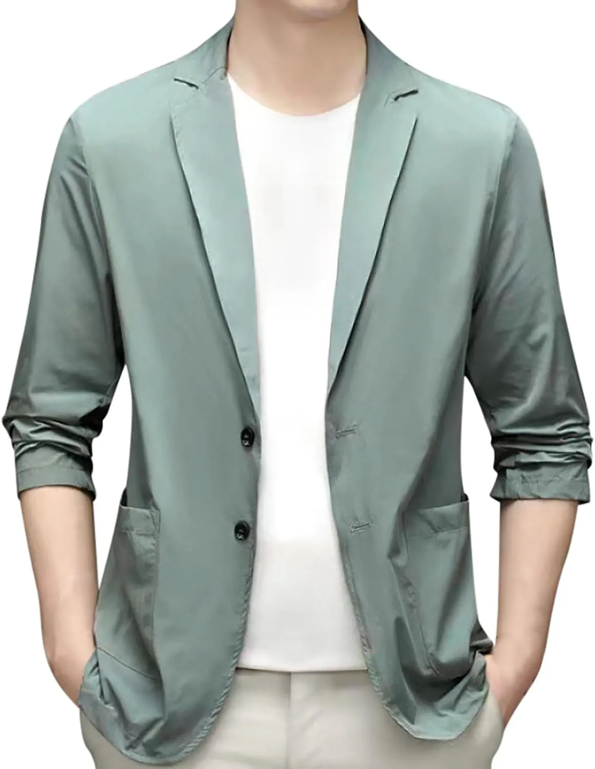 Men's Casual Blazer Suit Jackets, 2 Button Lightweight Sport Coats, Elegant Jackets, Blazers for Men Fashion