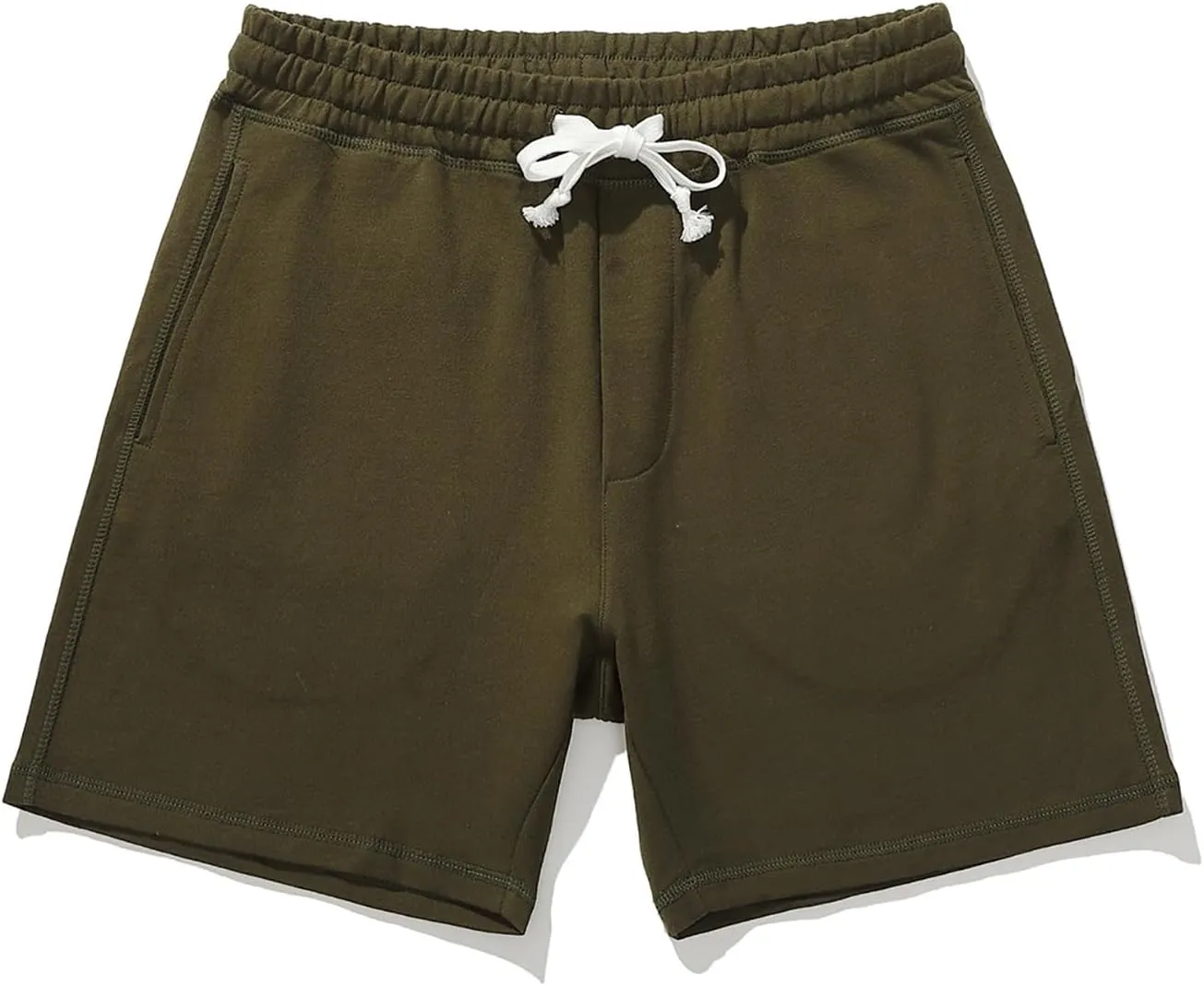 Mens Cotton Pajamas Bottoms Sleepwear Shorts Ultra-Soft Knit Sleep Pajama Shorts & Lounge Wear With Drawstring