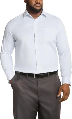 Men's Dress Shirt Ultra Wrinkle Free Flex Collar Stretch (Big and Tall)