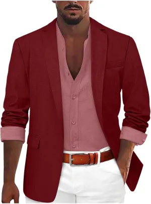 Mens Jacket 2024 Striped Suit Blouse Lapel Button Slim Fit Stylish Jacket Shirt Party Mens Summer Jackets Sacos