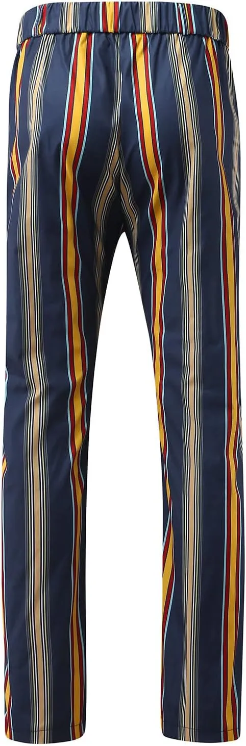 Men's Pants Dress Plaid Classic Fit Expandable Waist Cozy Stretch Regular Formal Lightweight Premium Flat Front Pants