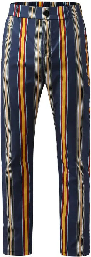 Men's Pants Dress Plaid Classic Fit Expandable Waist Cozy Stretch Regular Formal Lightweight Premium Flat Front Pants