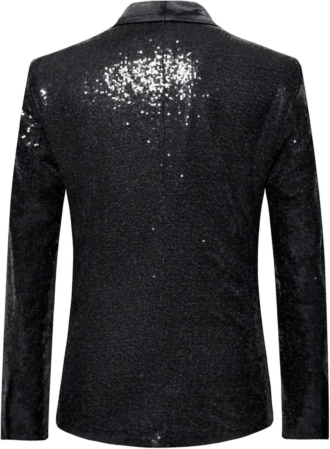 Mens Sequin Blazers Slim Fit Shiny Gold Silver Dress Suit Jacket Tuxedo Sport Coats for Prom Party Dinner