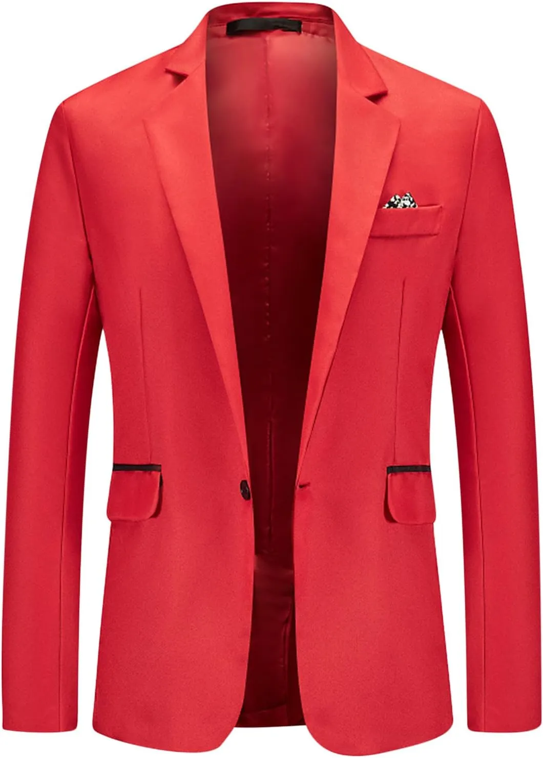 Men's Suit Jacket One Button Elegant Solid Slim Fit Single Breasted Party Blazer Jackets Casual Outwear & Jackets
