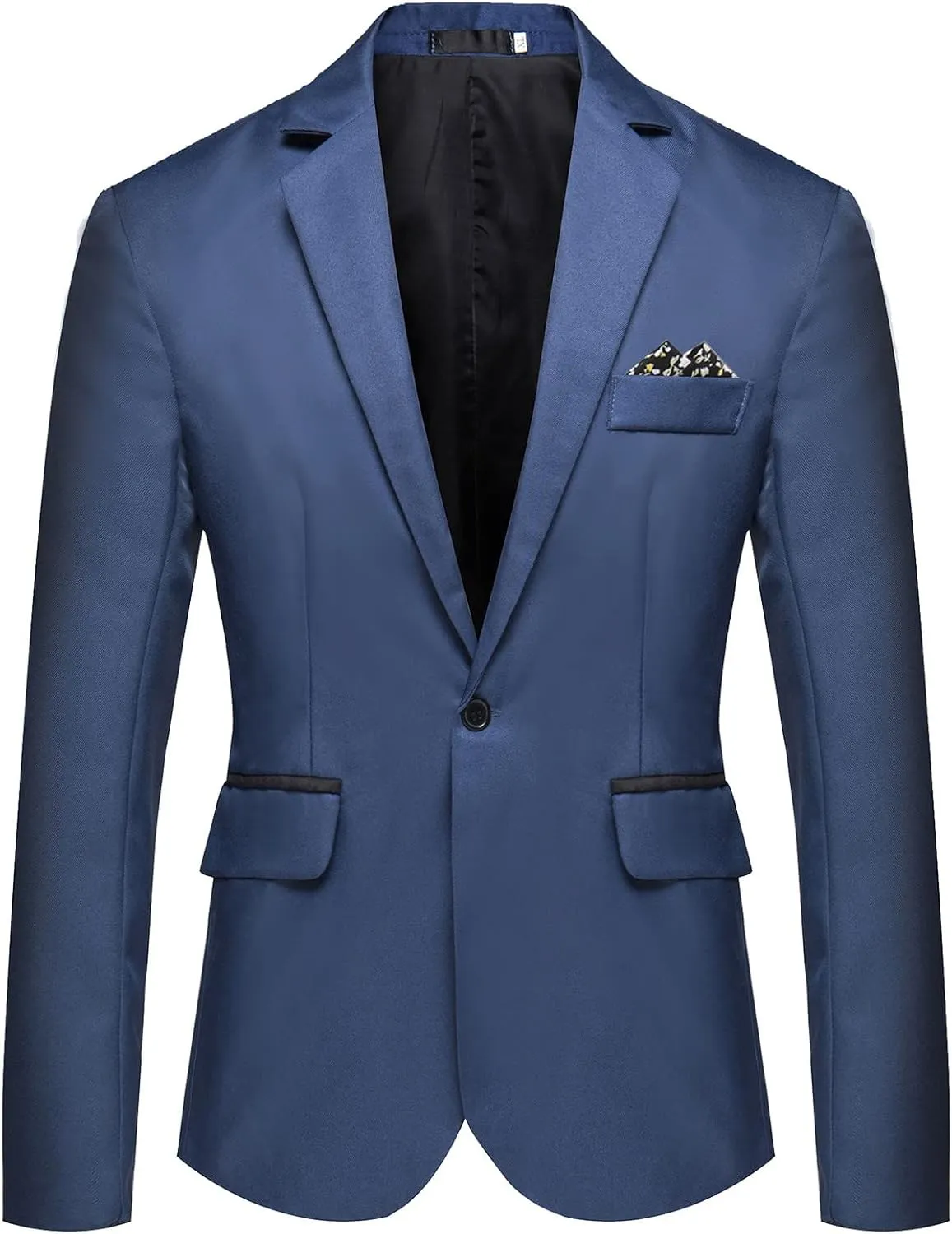 Mens Suit Jackets, Casual One Button Slim Fit Blazers Suit Separates Coat, Sport Coats Pockets Wedding Party