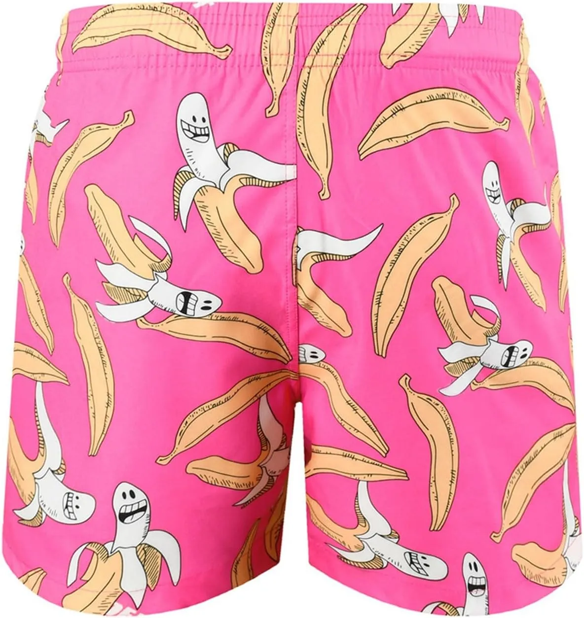 Mens Summer 3D Printed Hawaiian Shorts Drawstring Quick Dry Breathable Beach Pants with Mesh Liner Casual Funny Swim Trunks