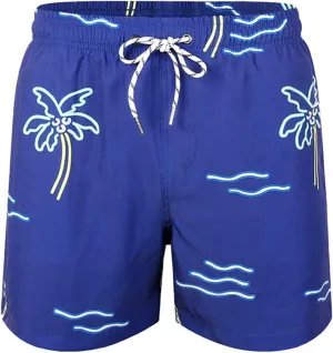 Mens Summer 3D Printed Hawaiian Shorts Drawstring Quick Dry Breathable Beach Pants with Mesh Liner Casual Funny Swim Trunks