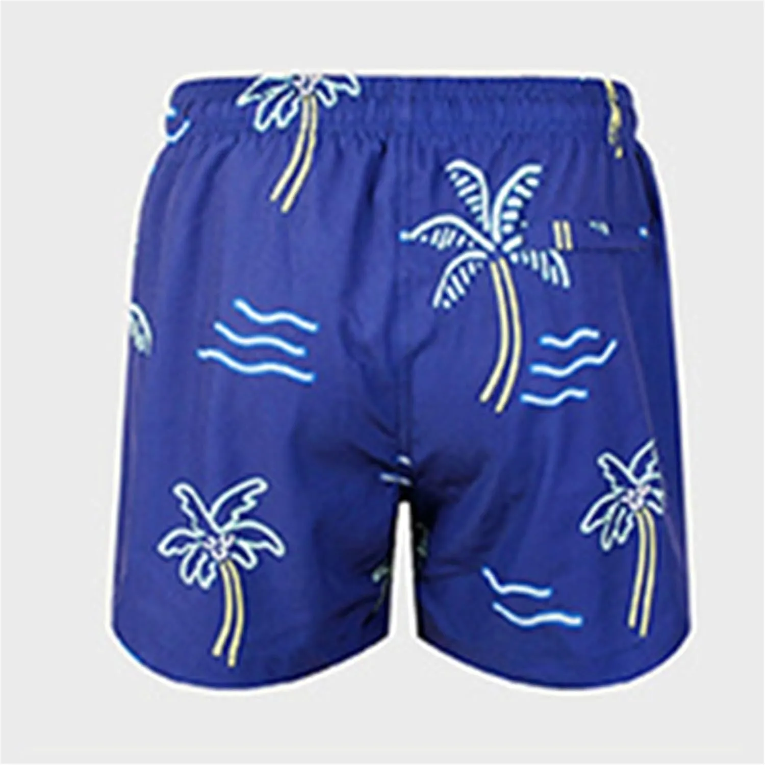 Mens Summer 3D Printed Hawaiian Shorts Drawstring Quick Dry Breathable Beach Pants with Mesh Liner Casual Funny Swim Trunks
