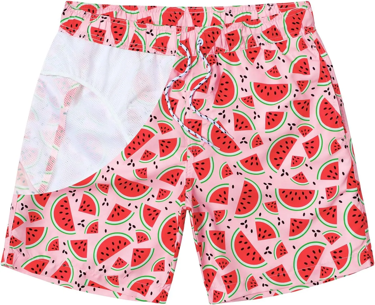 Mens Swimming Trunks Quick Dry Swim Shorts with Mesh Lining Beach Shorts