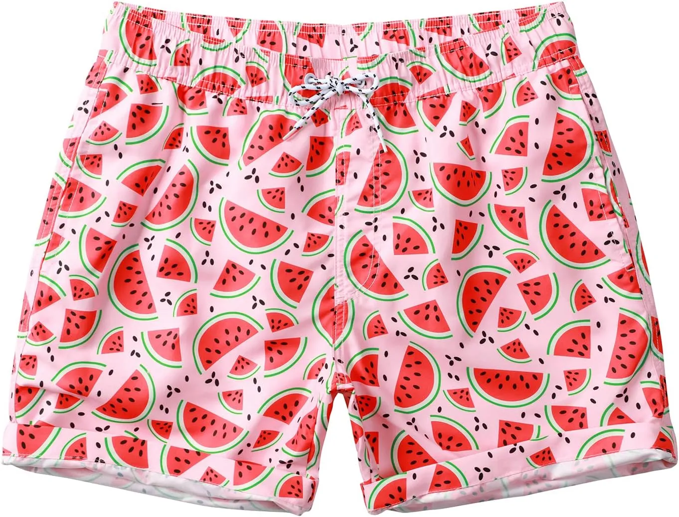 Mens Swimming Trunks Quick Dry Swim Shorts with Mesh Lining Beach Shorts