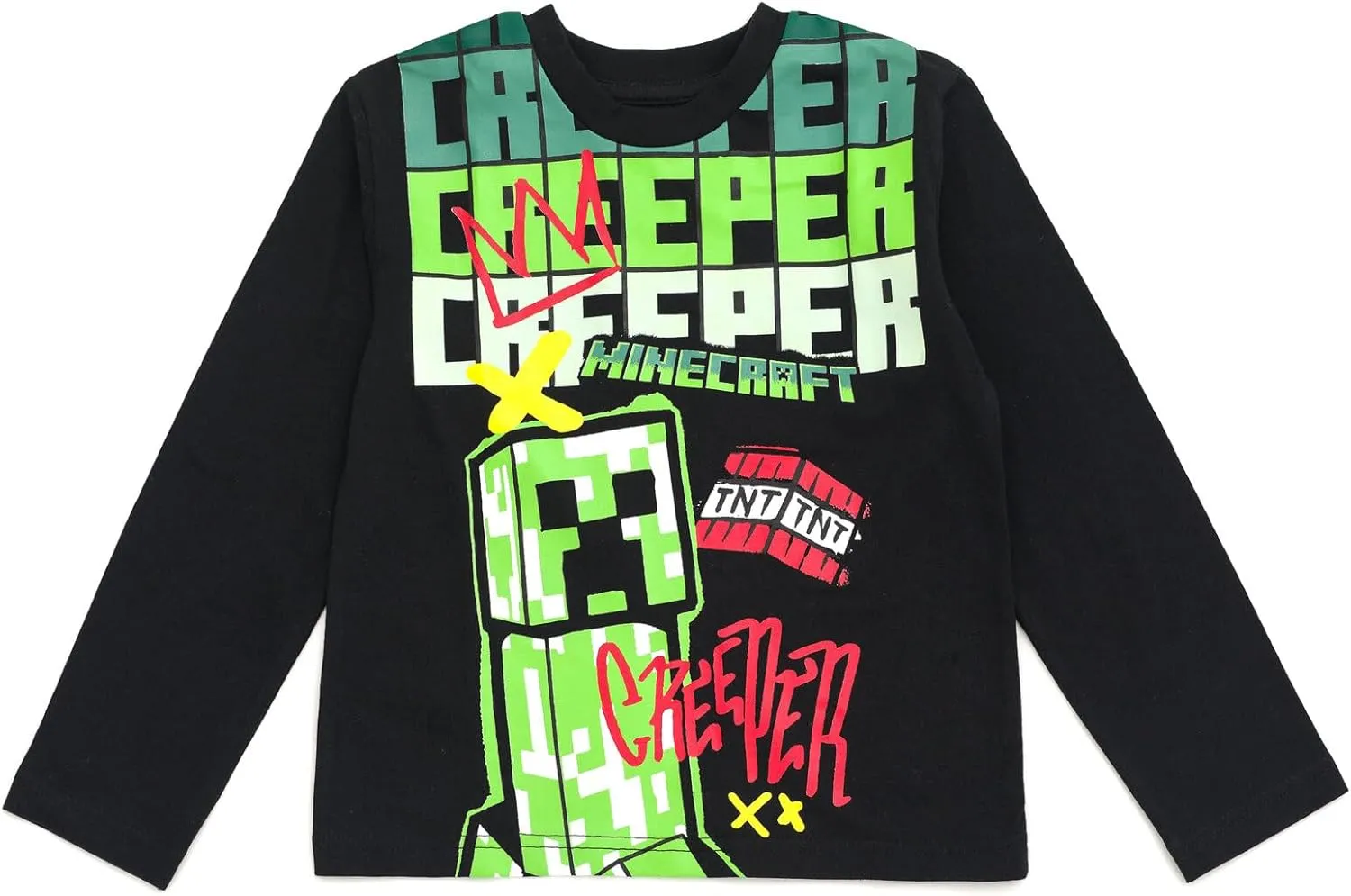 Minecraft T-Shirt and Fleece Jogger Pants Outfit Set Little Kid to Big Kid Sizes (4-18-20)