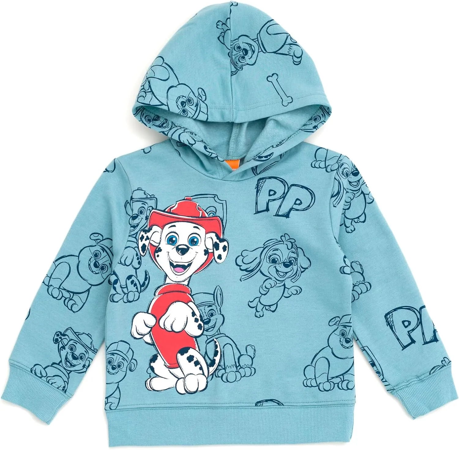 Nickelodeon Paw Patrol Fleece Pullover Hoodie and Pants Outfit Set Toddler to Big Kid Sizes (2T - 10-12)