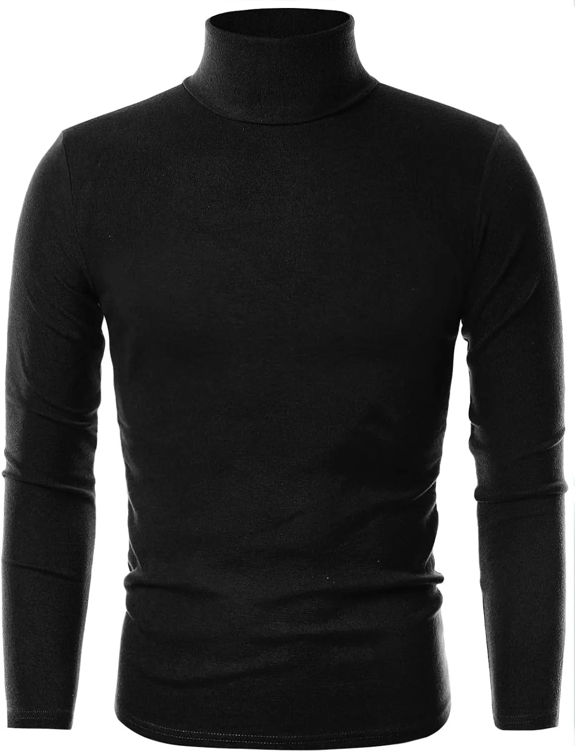 Ohoo Men's Slim Fit Turtleneck Sweater Lightweight Pullover