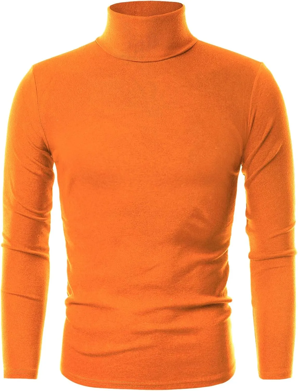 Ohoo Men's Slim Fit Turtleneck Sweater Lightweight Pullover