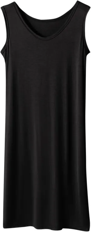 Plus Size Tank Dresses for Women Summer Casual Sleeveless V Neck Nightgowns Sleepshirts Soft Comfy Sleepwear Nightdress