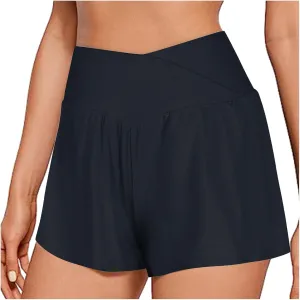 Running Shorts for Women with Liner High Waisted Lightweight Athletic Shorts with Pockets for Workout Gym Outdoor