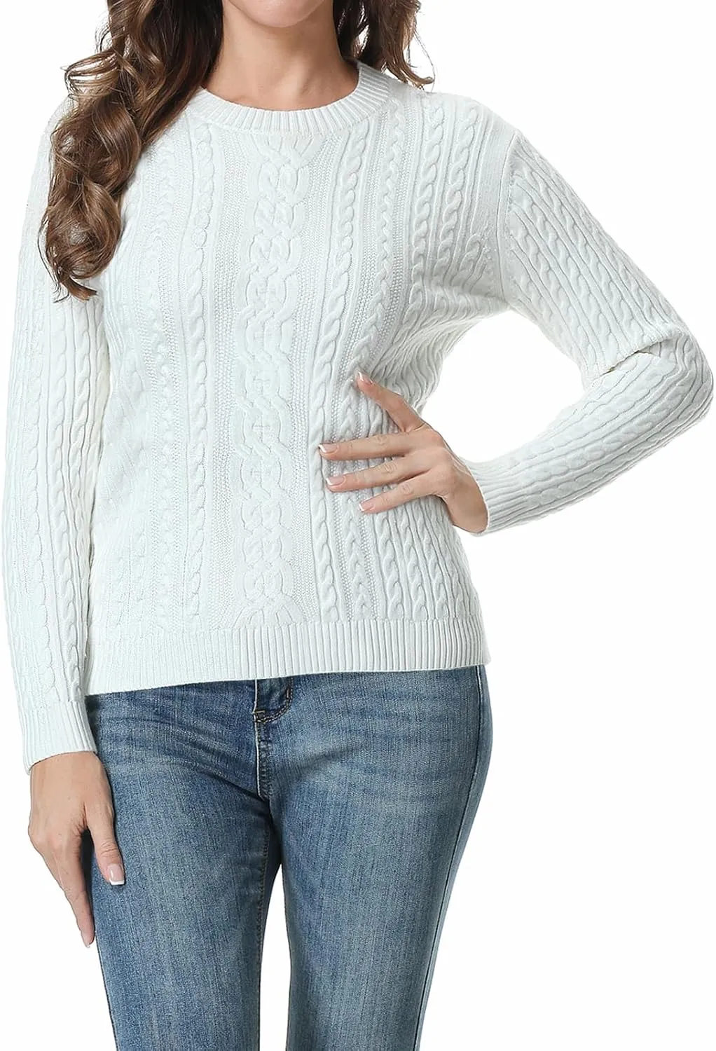 SANGTREE Women's Crewneck Soft Knit Pullover Sweater