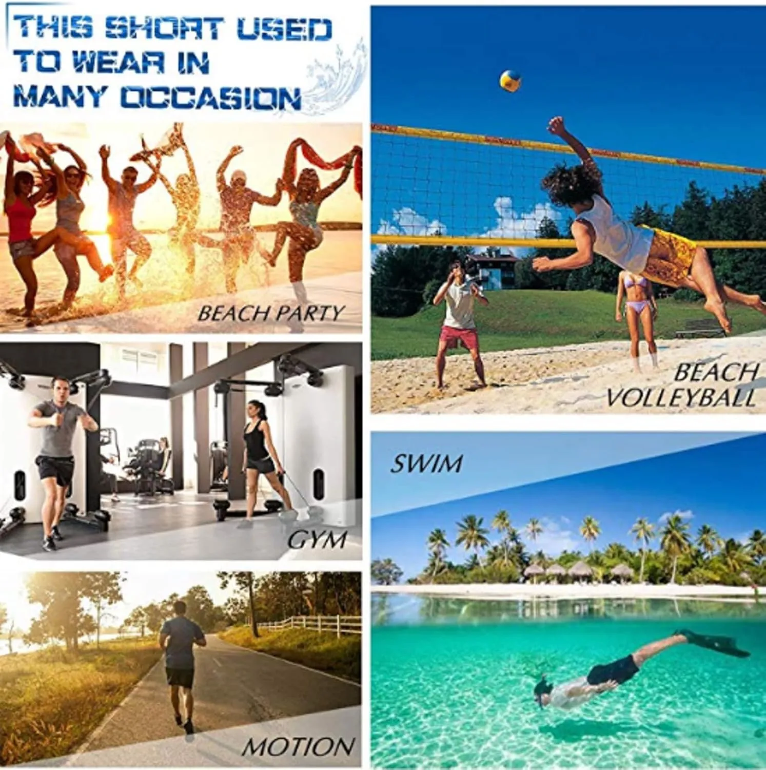 Swim Shorts Mens Beach Shorts Flag of The Bahamas 3D Printed Swim Trunks Quick Dry Surf Bathing Suit