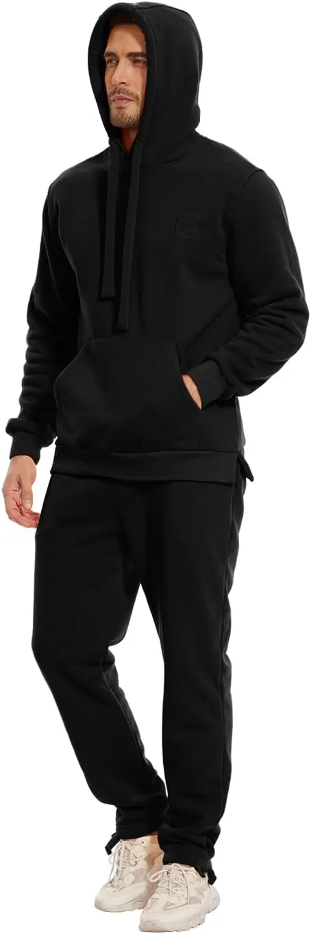 Tanderin Men's Tracksuits Sweatsuits for Men Sweat Track Suits 2 Piece Casual Athletic Jogging Warm Suits With Pockets