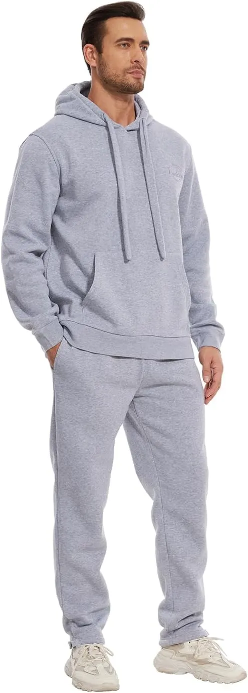 Tanderin Men's Tracksuits Sweatsuits for Men Sweat Track Suits 2 Piece Casual Athletic Jogging Warm Suits With Pockets