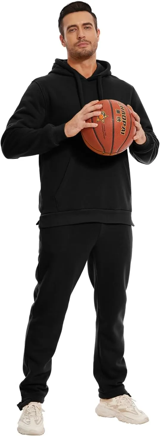 Tanderin Men's Tracksuits Sweatsuits for Men Sweat Track Suits 2 Piece Casual Athletic Jogging Warm Suits With Pockets
