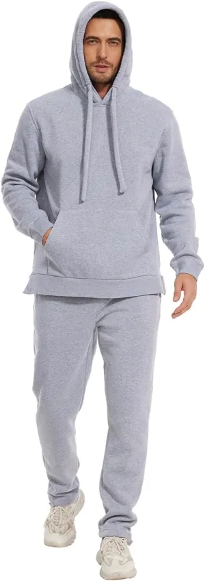 Tanderin Men's Tracksuits Sweatsuits for Men Sweat Track Suits 2 Piece Casual Athletic Jogging Warm Suits With Pockets