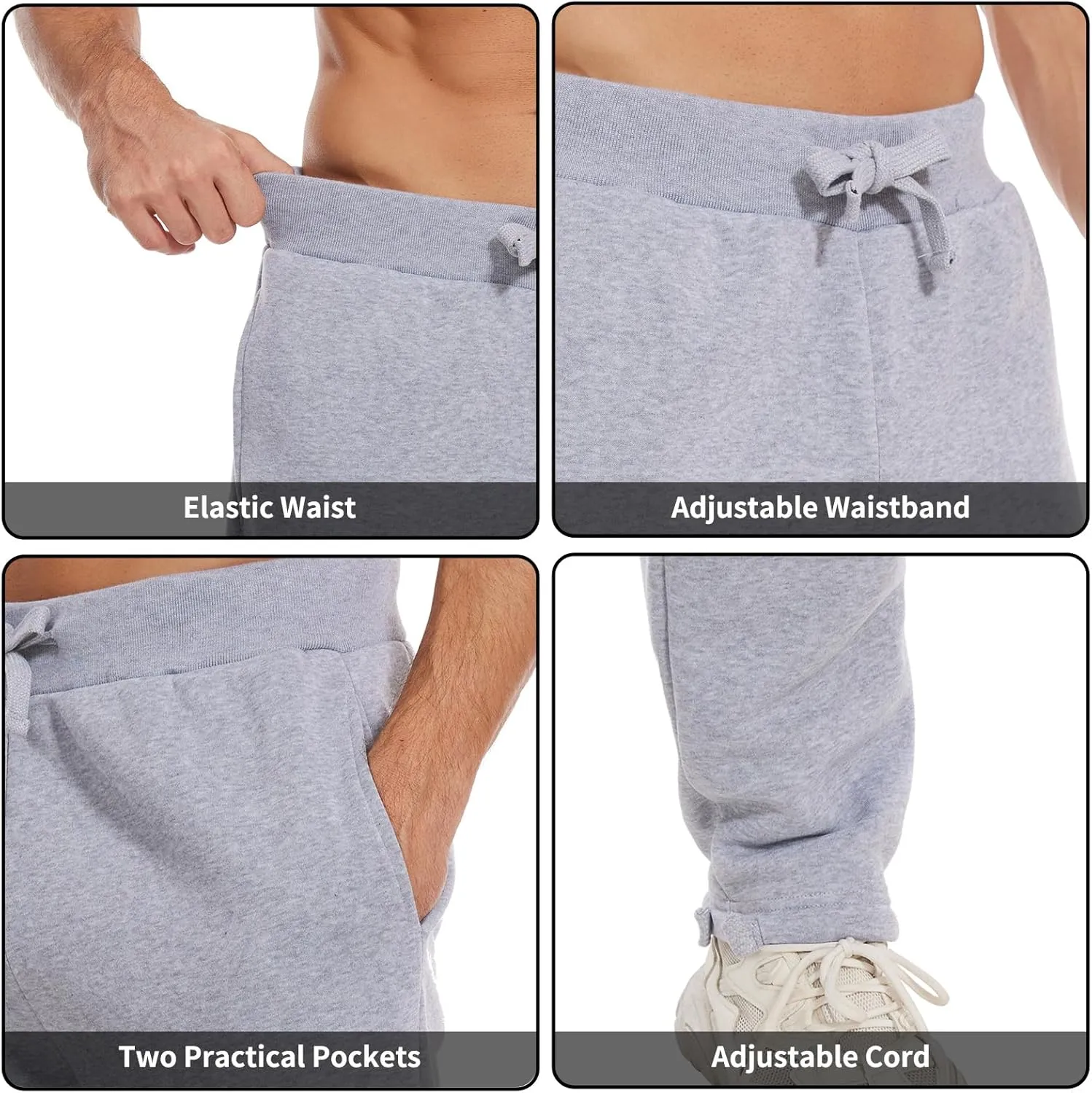 Tanderin Men's Tracksuits Sweatsuits for Men Sweat Track Suits 2 Piece Casual Athletic Jogging Warm Suits With Pockets