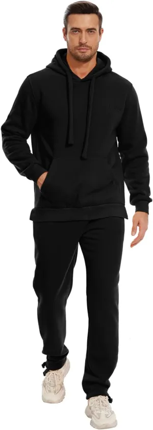 Tanderin Men's Tracksuits Sweatsuits for Men Sweat Track Suits 2 Piece Casual Athletic Jogging Warm Suits With Pockets