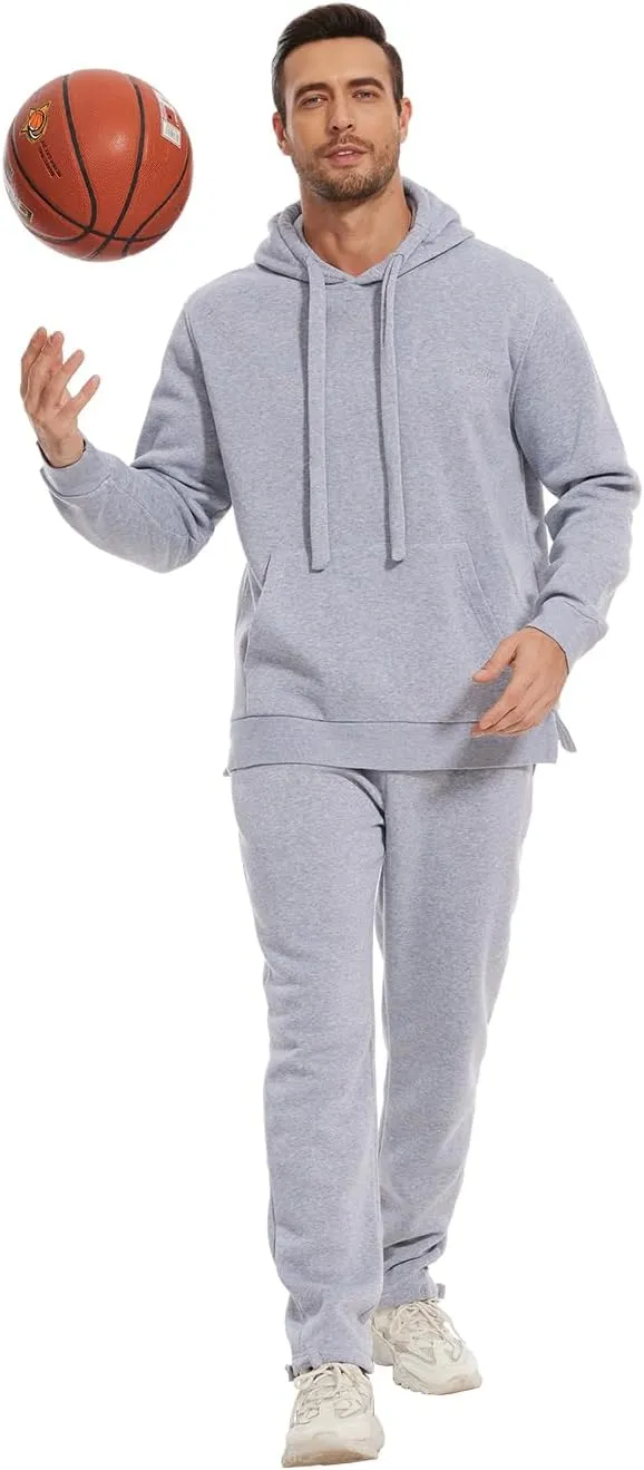 Tanderin Men's Tracksuits Sweatsuits for Men Sweat Track Suits 2 Piece Casual Athletic Jogging Warm Suits With Pockets