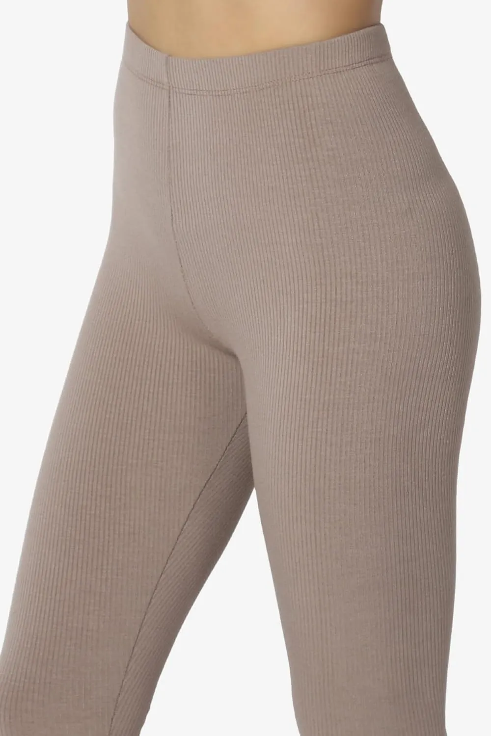 TheMogan Women's Compression Ribbed Seamless High Waist Biker Shorts Short Leggings