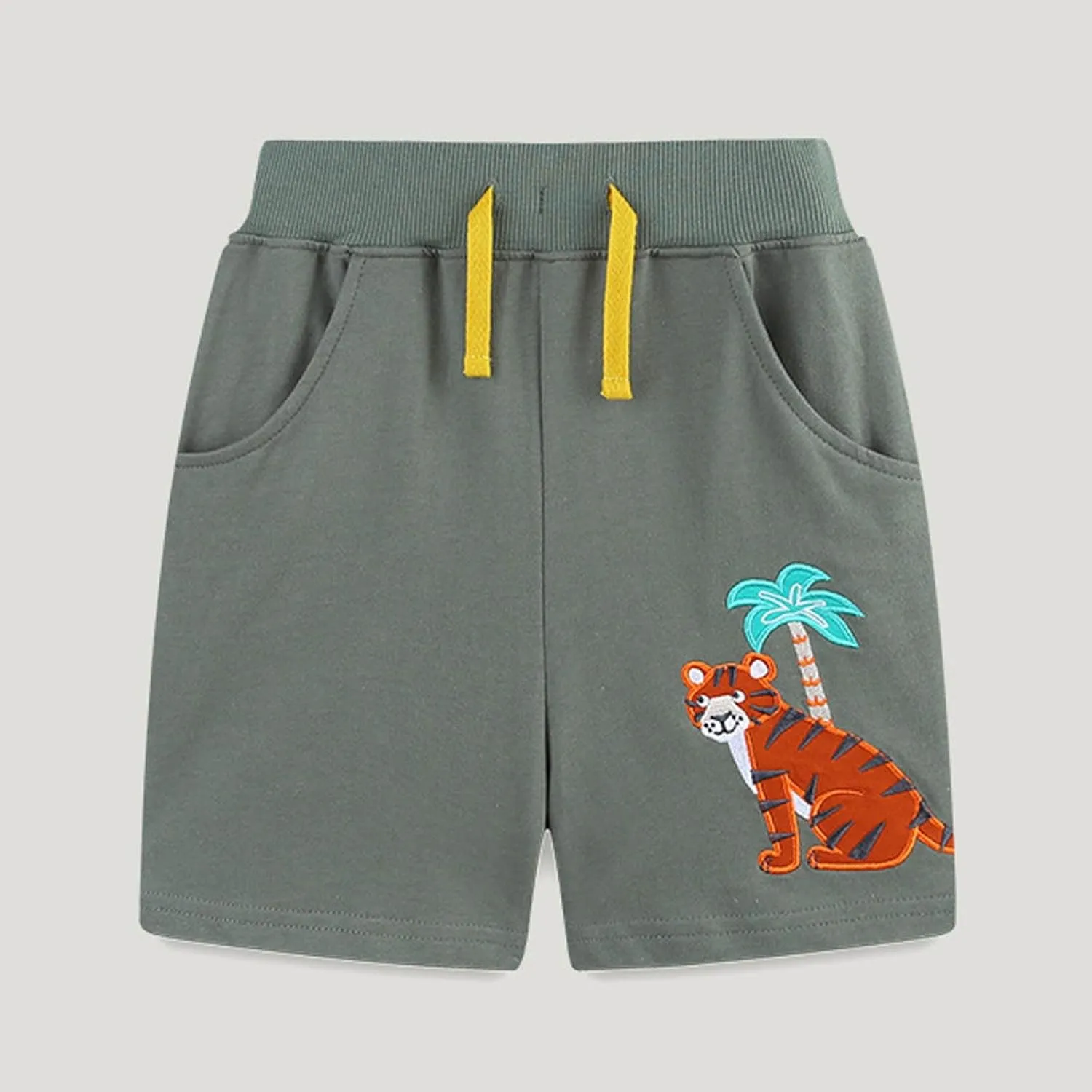 Toddler Baby Girls Cute Animal Printed Summer Shorts Kids Comfort Cotton Elastic Waist Shorts for Boys 2-8 Years