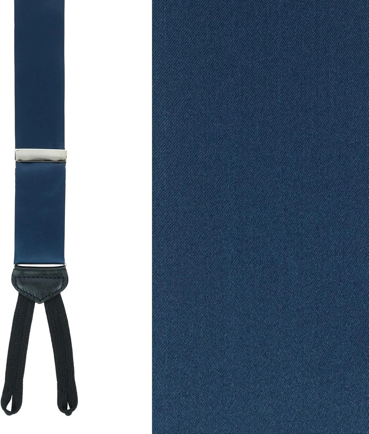 Trafalgar Men's Sutton Solid Color Silk Formal End Braces (Suspenders)