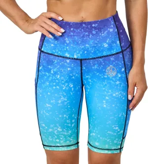 UIUO-UIPEU High Waisted Biker Shorts for Women Workout Athletic Leggings Running Printed Yoga Shorts