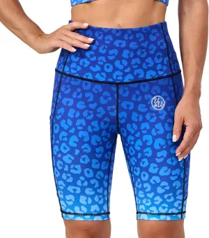 UIUO-UIPEU High Waisted Biker Shorts for Women Workout Athletic Leggings Running Printed Yoga Shorts