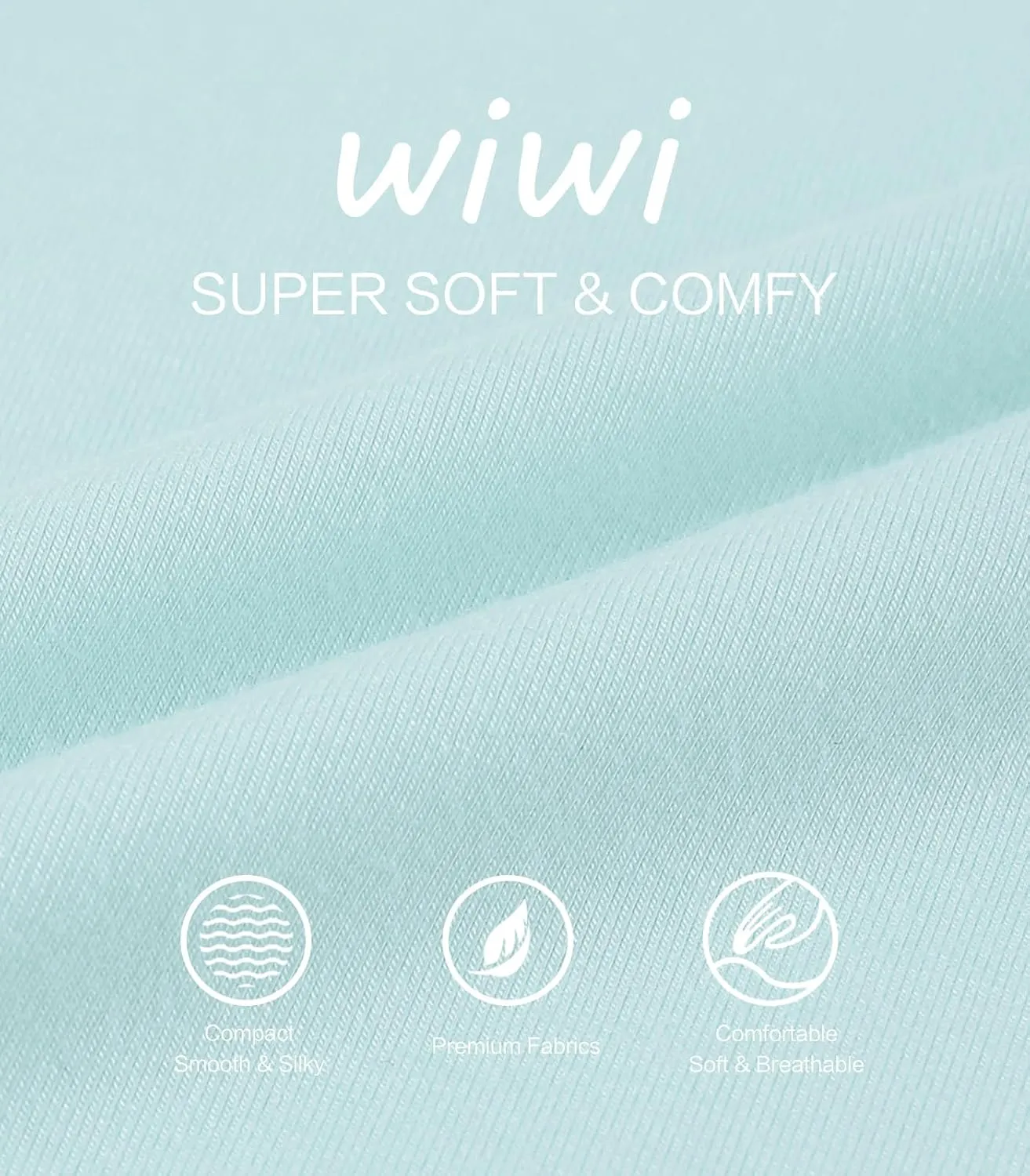 WiWi Pajamas for Women Soft Knit Capri Pants Pajama Sets Summer Pjs Sleepwear Comfy Lounge Set Viscose from Bamboo S-XXL