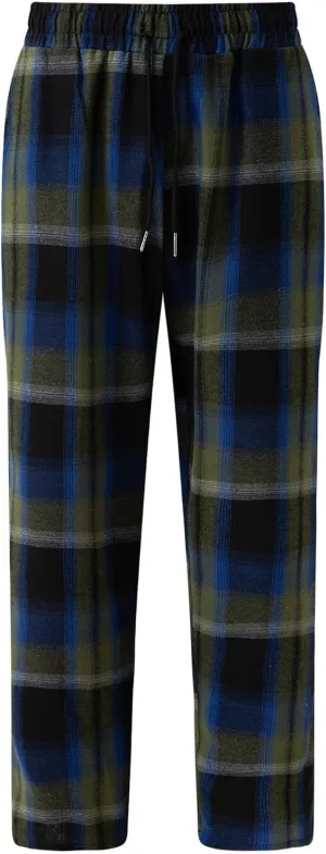 Women Buffalo Plaid Pajama Pants Funny Holiday Elastic Waist Relaxed Fit Pajama Bottoms Soft Sleepwear