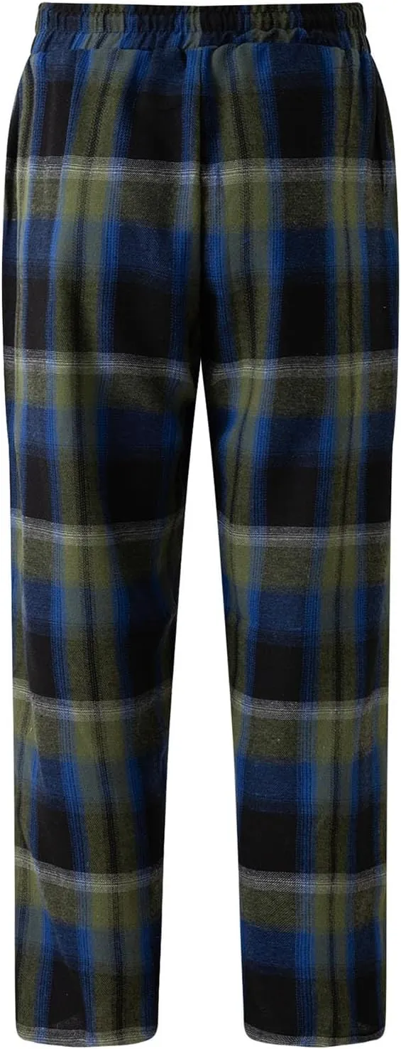 Women Buffalo Plaid Pajama Pants Funny Holiday Elastic Waist Relaxed Fit Pajama Bottoms Soft Sleepwear