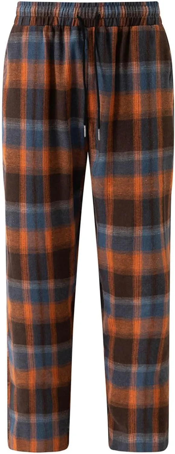 Women Buffalo Plaid Pajama Pants Funny Holiday Elastic Waist Relaxed Fit Pajama Bottoms Soft Sleepwear