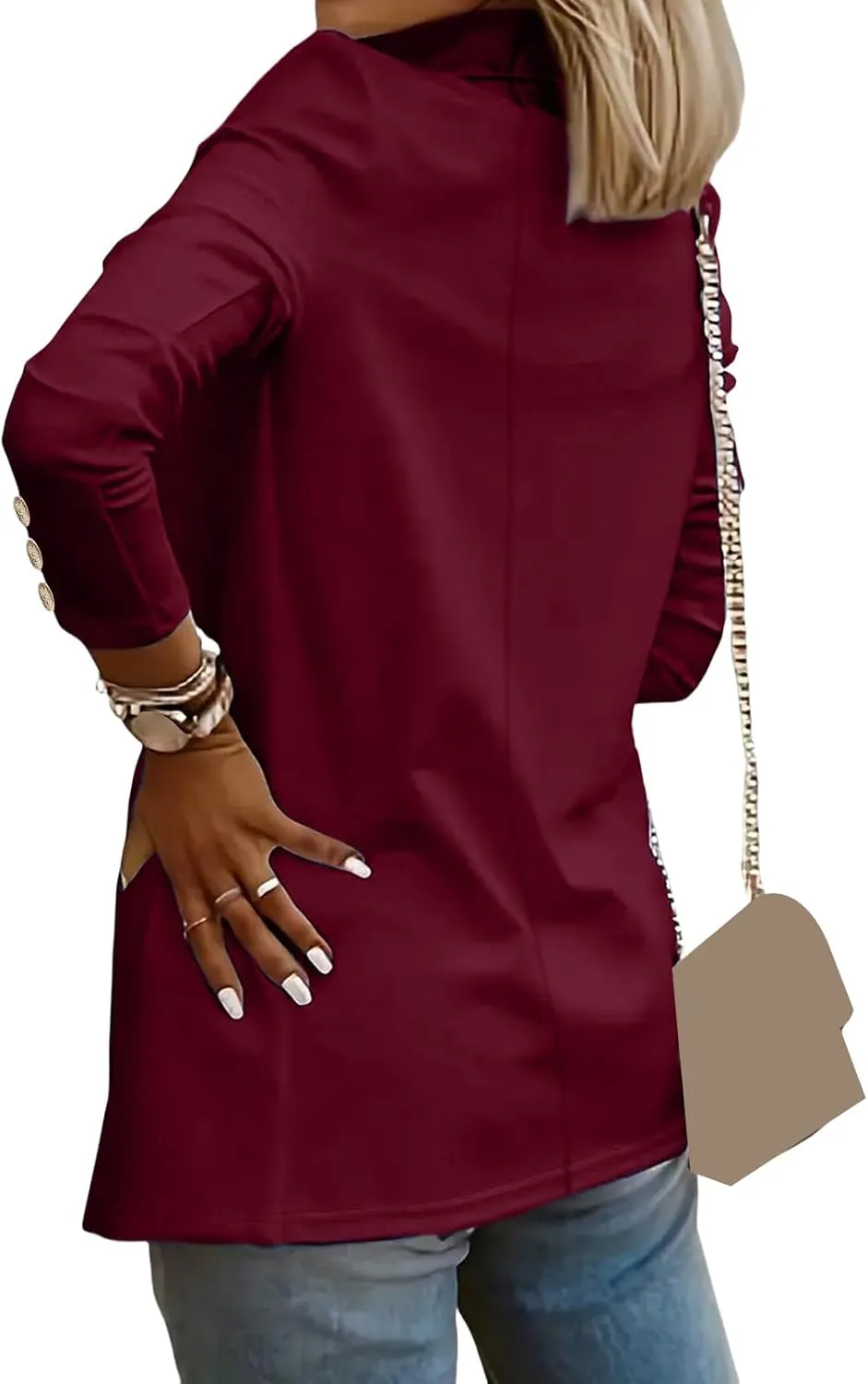 Women Business Casual Blazer Professional Work Suit Jacket Lightweight Work Office Open Front Blazer Jacket Clothes