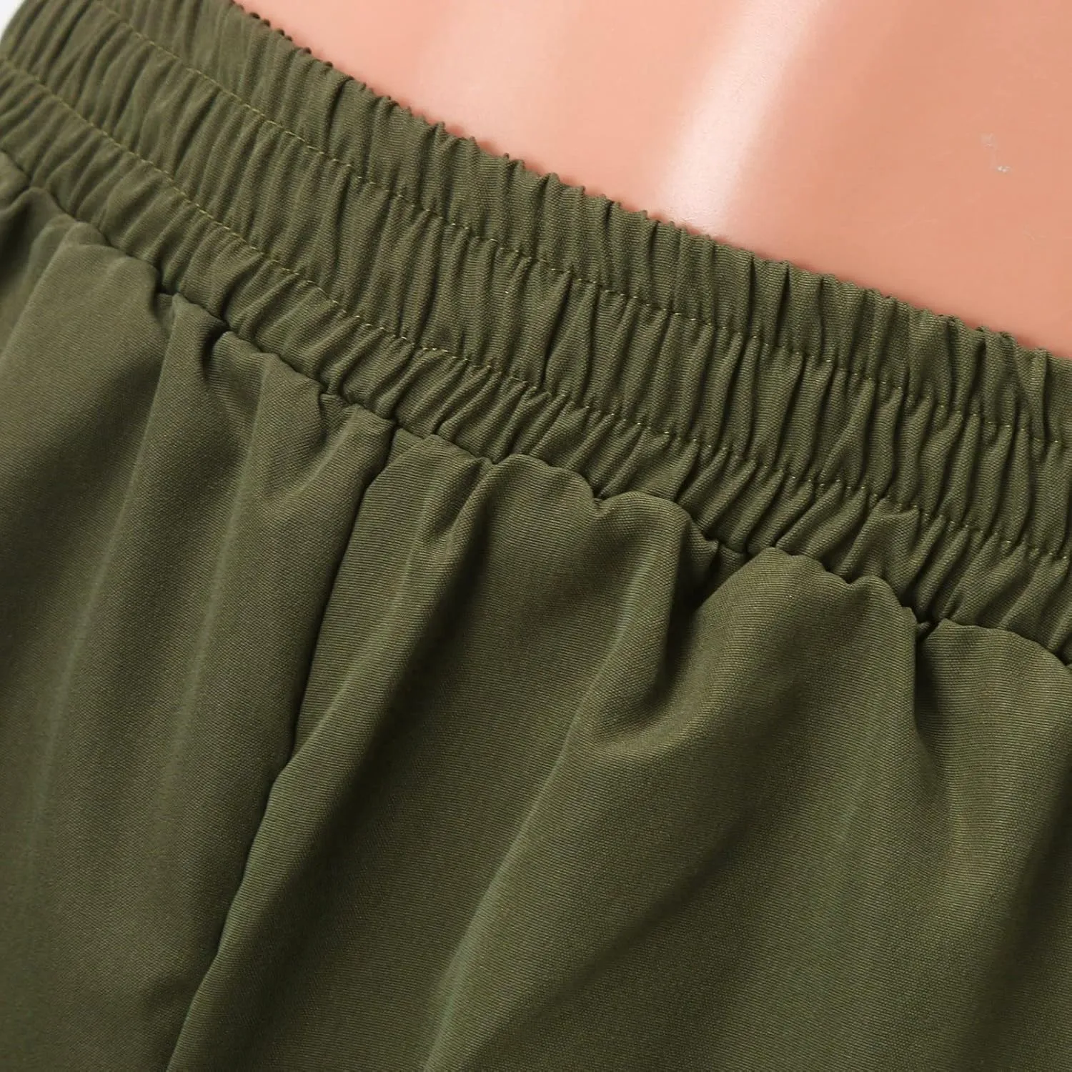 Women's Belt Less High Waisted Wide Leg Trousers Straight Leg Relaxed Style Trousers Casual Women's Pants Suits