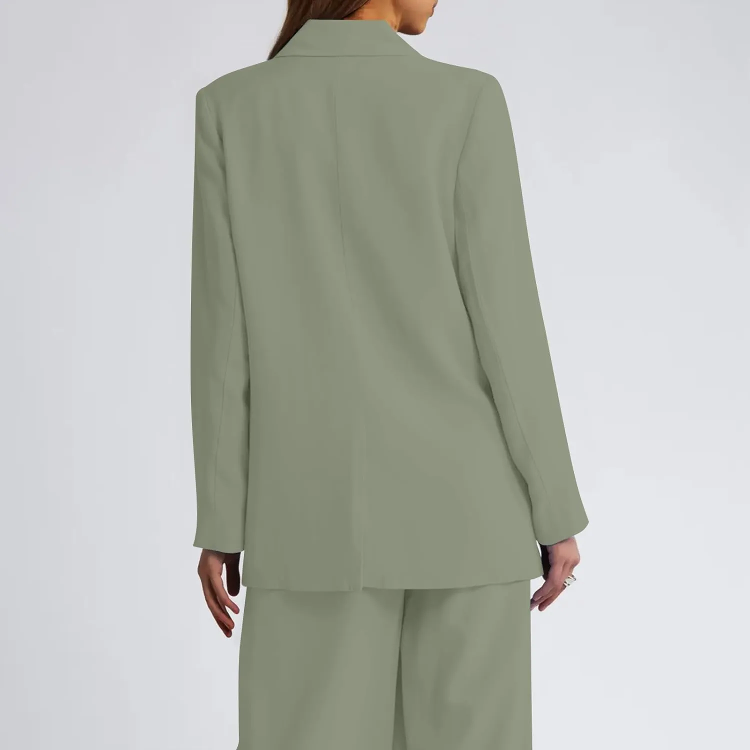 Womens Blazer Jacket Lapel Collar Trendy Work Office Blazer Jackets Outerwear Business Casual Suit Jackets
