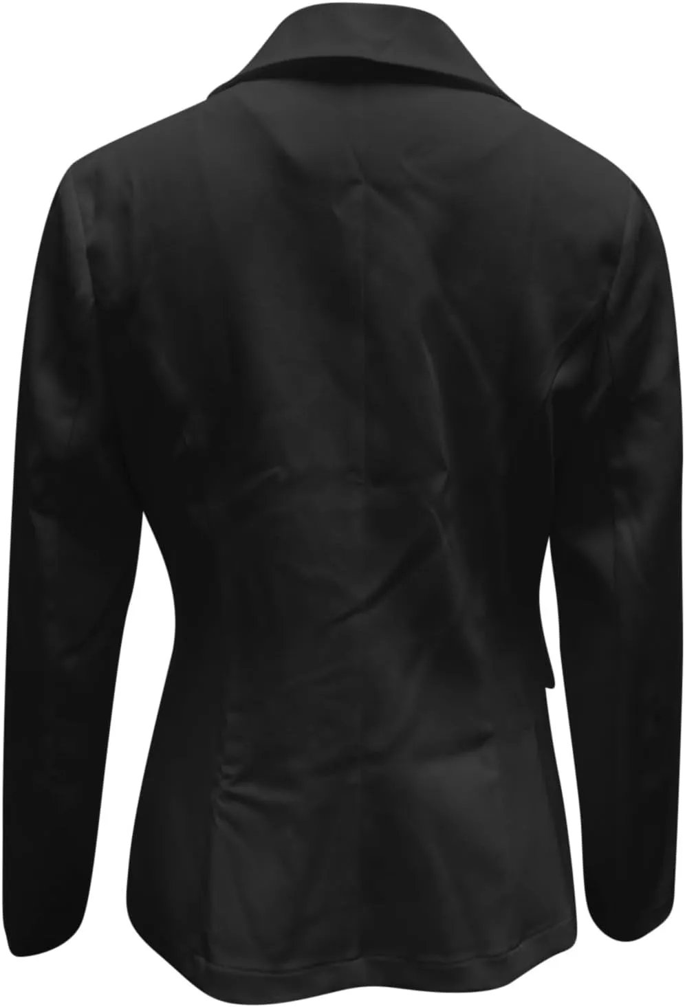 Women's Business Blazer Casual Trendy Lapel Slim Open Front Outerwear Fake Pocket Button Down Lightweight Jacket 2024
