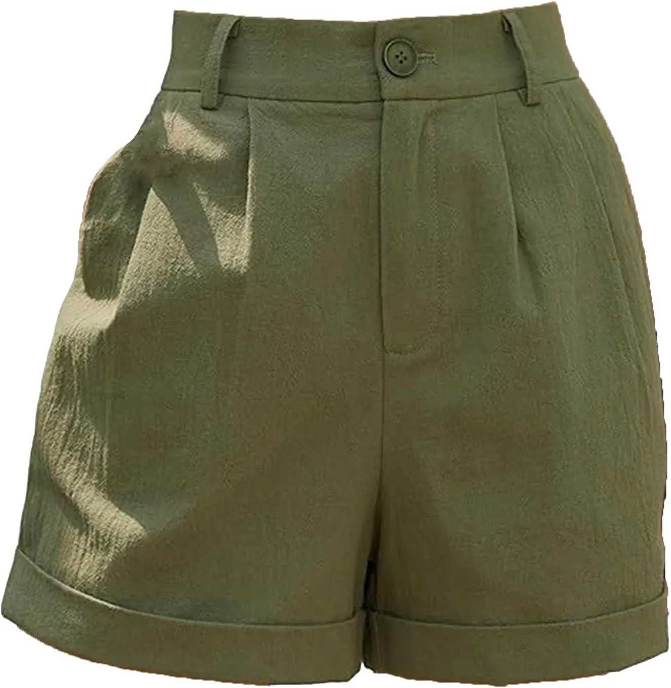 Womens Business Office Suit Shorts High Waisted Straight Solid Formal Work Pants Summer Lightweight Casual Capris with Pocket