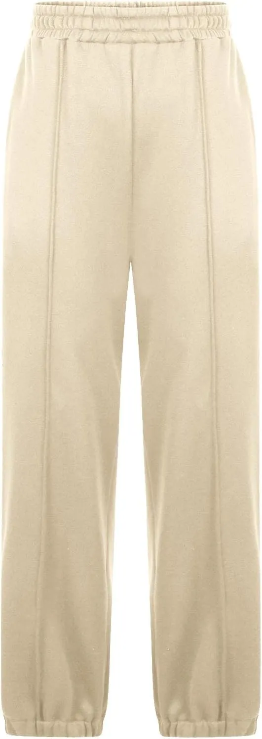 Women's Fashion Sweatpant 2024 High Waisted Solid Casual Trousers Crop Comfy Ankle Bind Joggers Sweatpant with Pocket