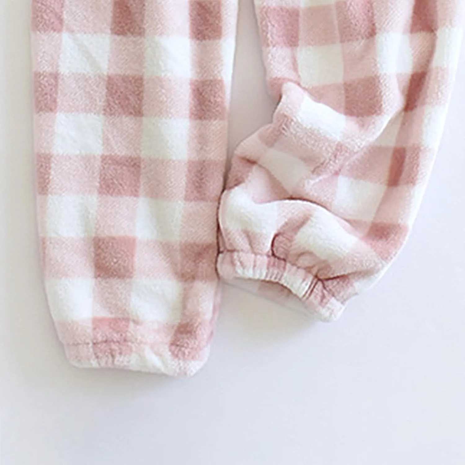 Women's Plaid Fluffy Pajama Pants Fuzzy Fleece Cozy Lounge Pants with Pockets Winter Warm Pj Bottoms Trousers